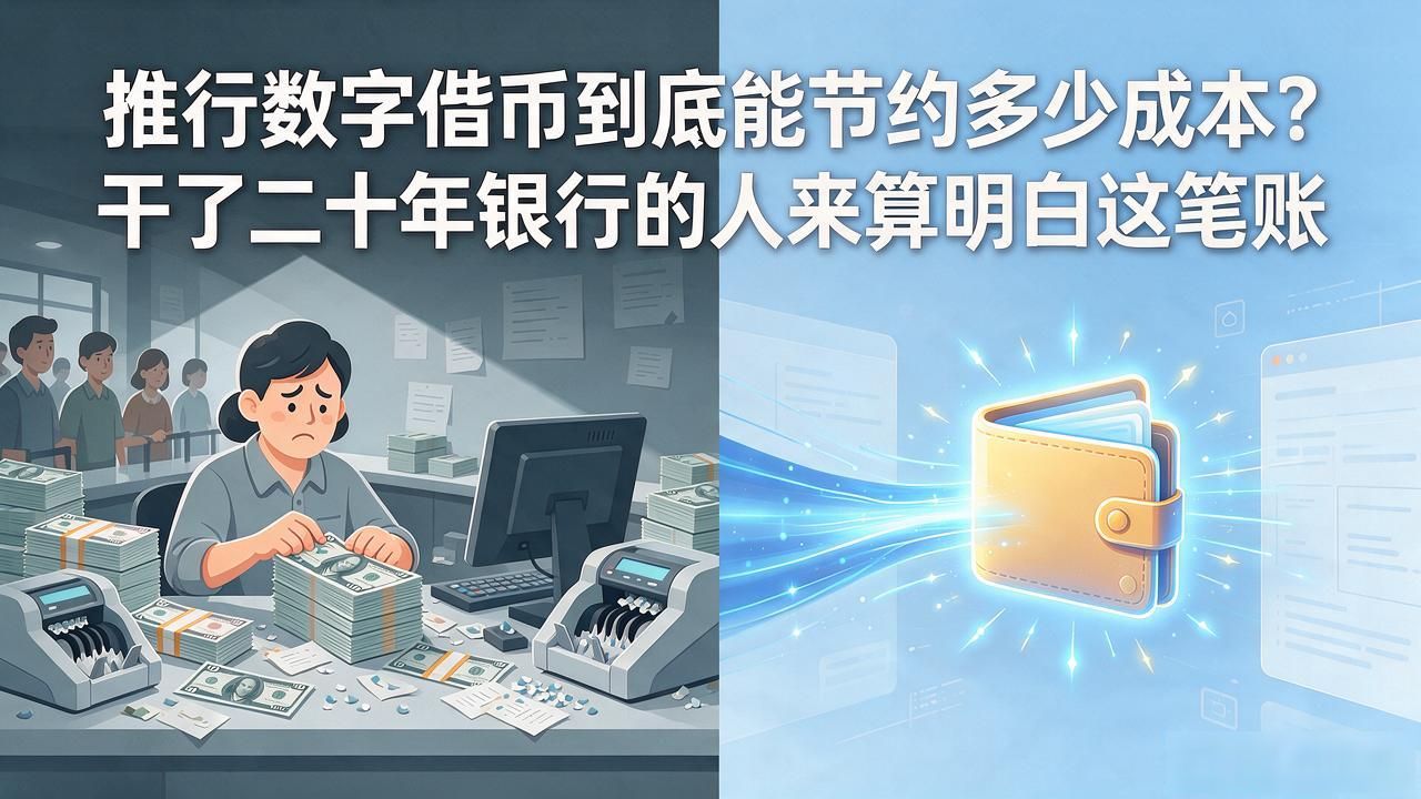 推行数字货币到底能节约多少成本？干了二十年银行的人来算明白这笔账