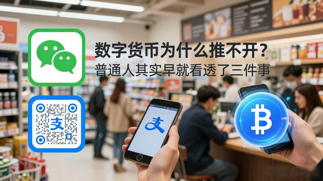 数字货币为什么推不开?普通人其实早就看透了三件事