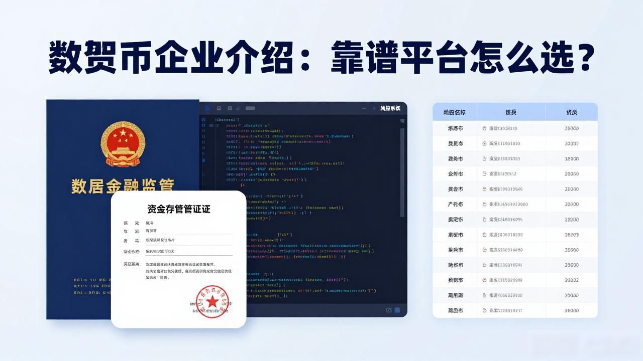 数字货币企业介绍：靠谱平台怎么选？
