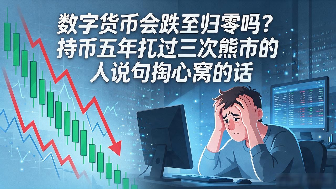 数字货币会跌至归零吗？持币五年扛过三次熊市的人说句掏心窝的话