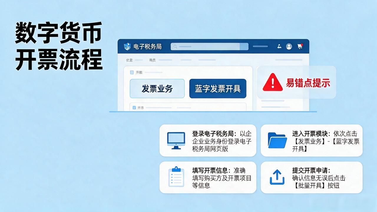 数字货币开票流程图片 一步一步教你快速上手操作