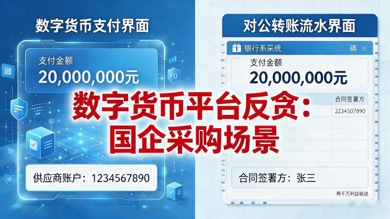 数字货币平台用来反贪到底怎么干？别只听概念，看这几个场景