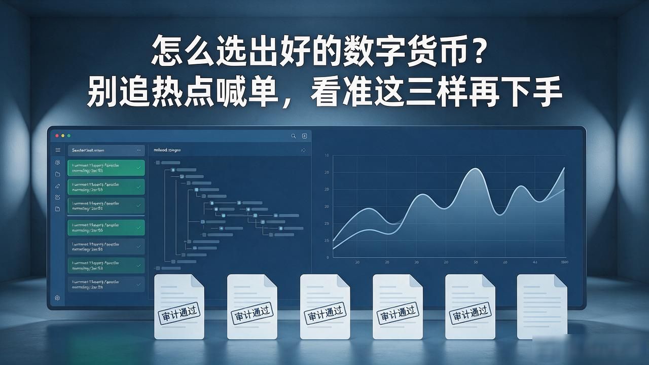 怎么选出好的数字货币？别追热点喊单，看准这三样再下手