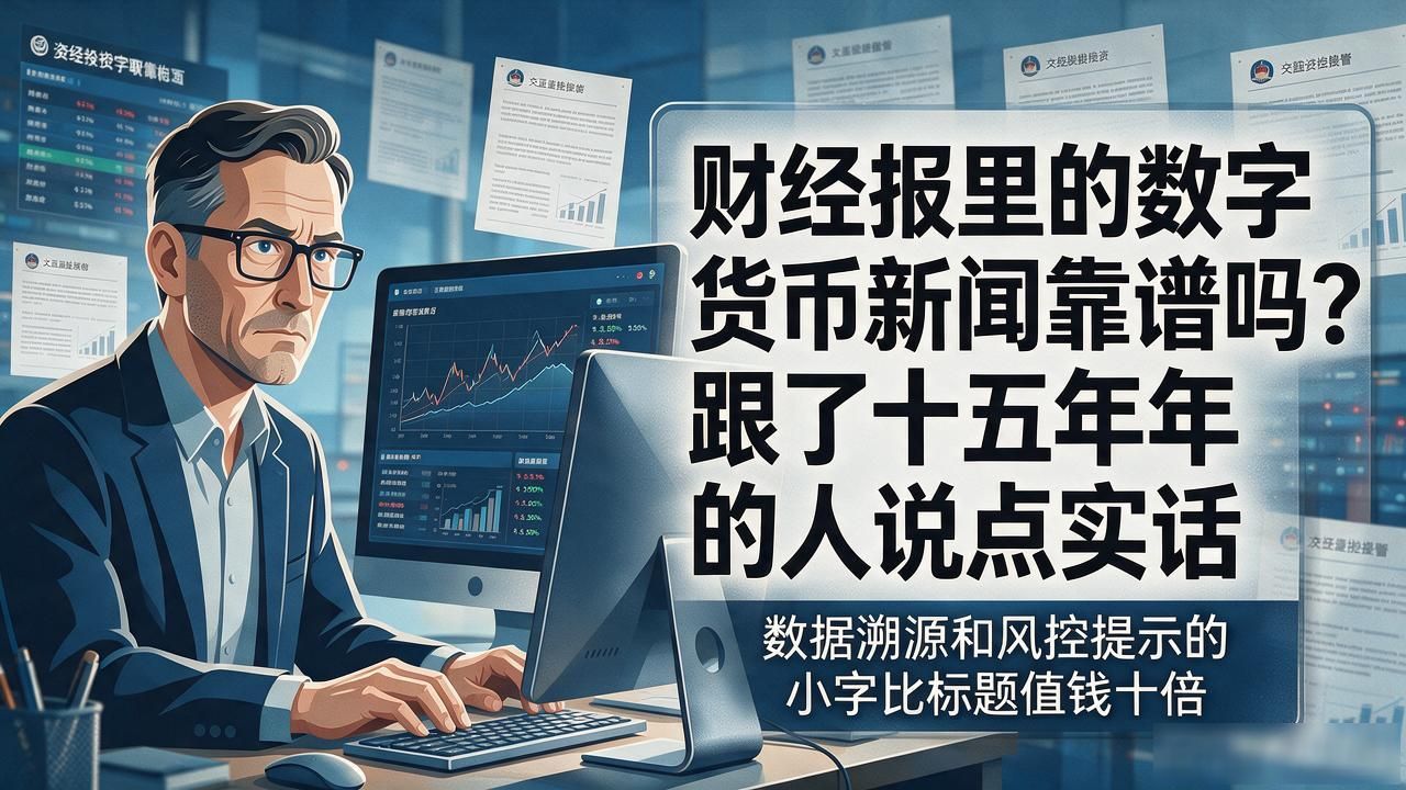 财经报里的数字货币新闻靠谱吗？跟了十五年的人说点实话