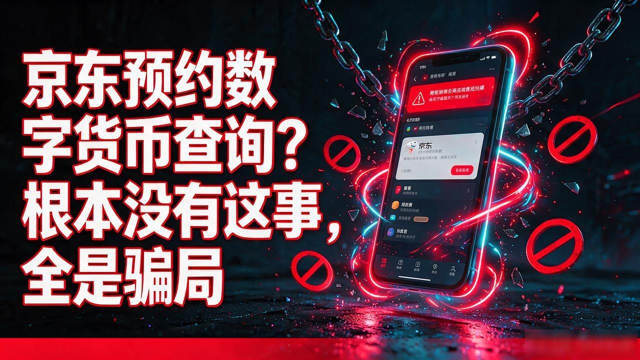京东预约数字货币查询？根本没有这事，全是骗局