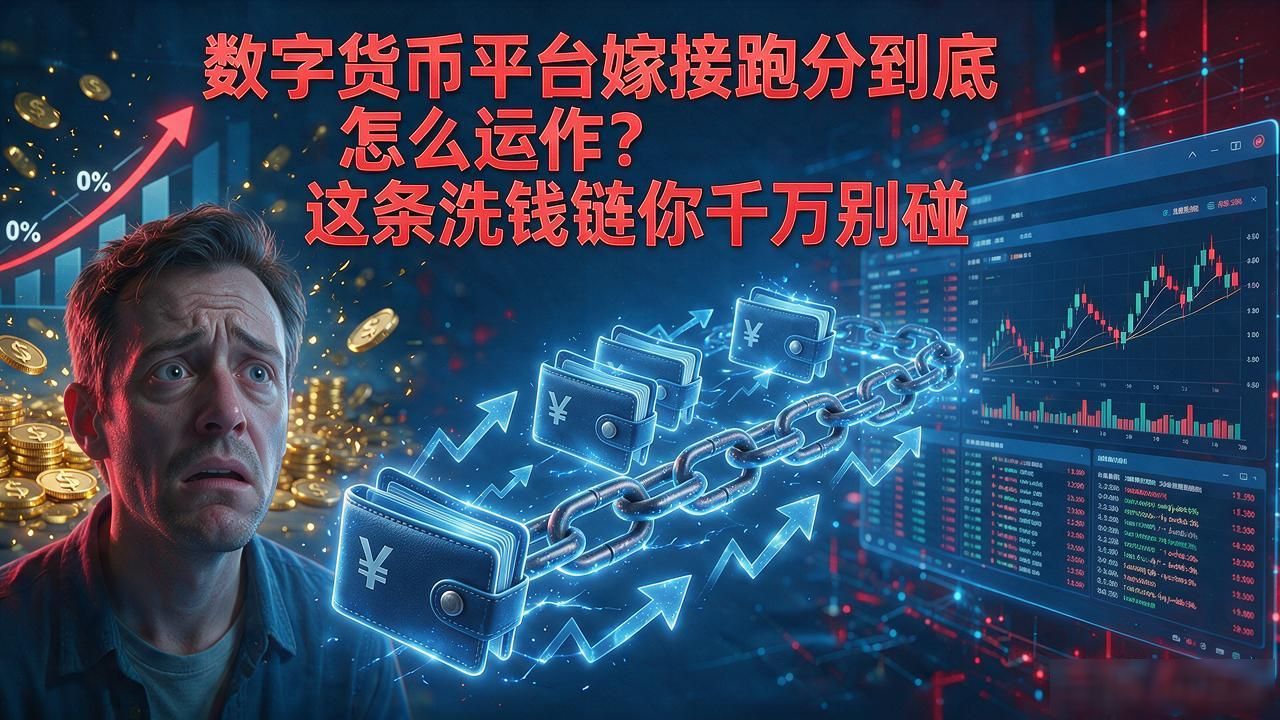数字货币平台嫁接跑分到底怎么运作？这条洗钱链你千万别碰