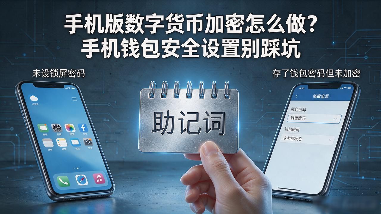 手机版数字货币加密怎么做？手机钱包安全设置别踩坑