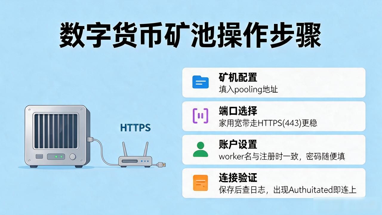 数字货币矿池怎么用?注册到出块,普通矿工最常卡住的几步