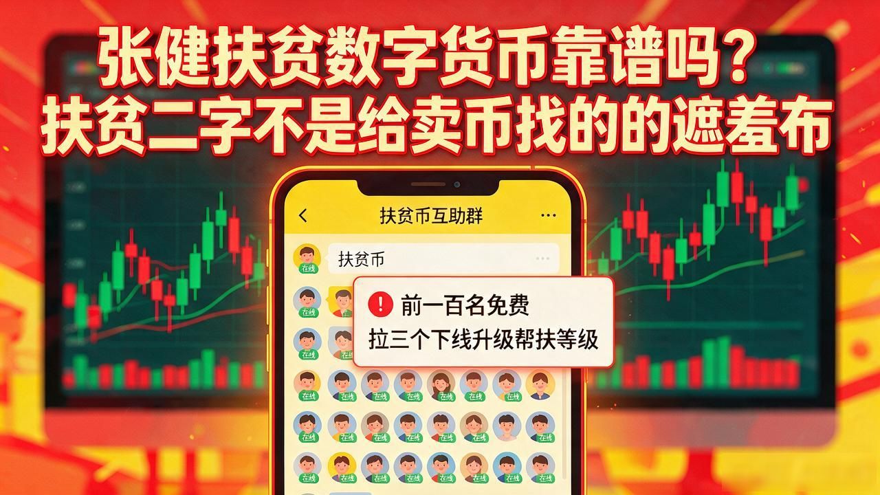 张健扶贫数字货币靠谱吗？"扶贫"二字不是给卖币找的遮羞布