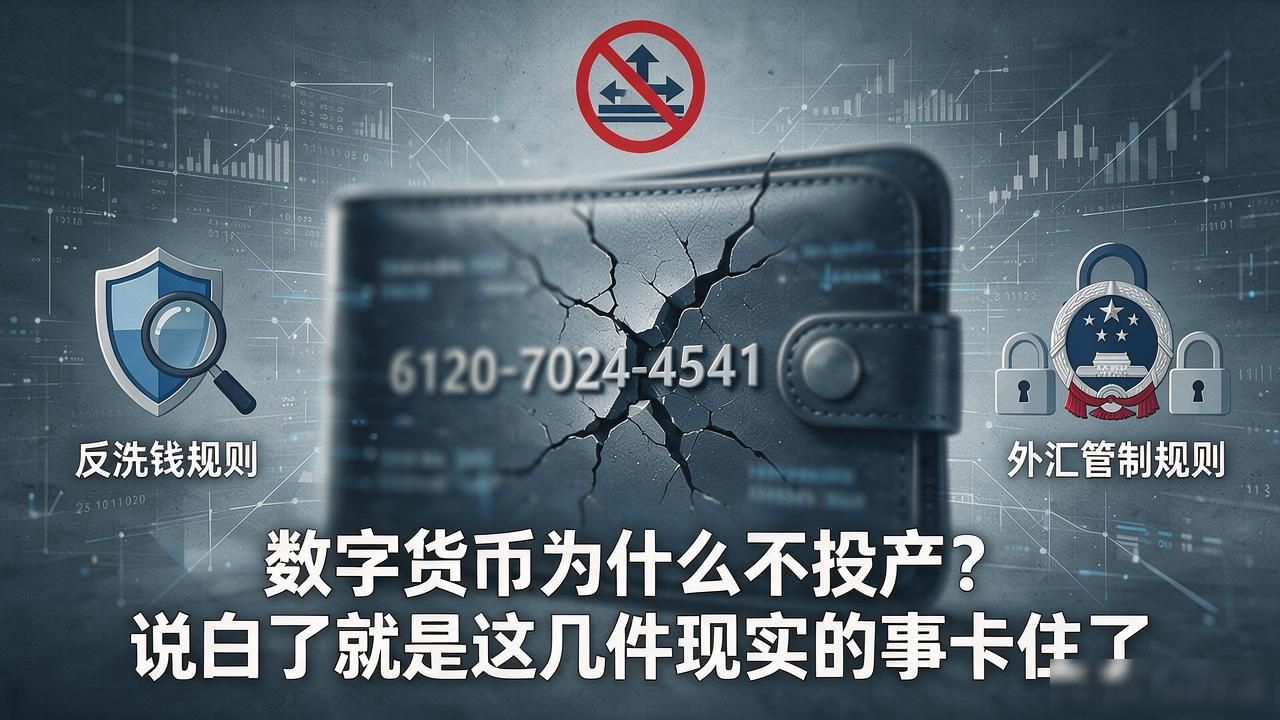 数字货币为什么不投产？说白了就是这几件现实的事卡住了
