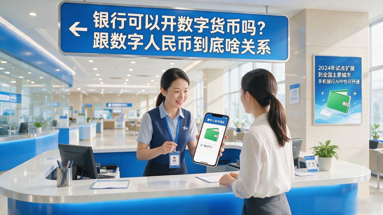 银行可以开数字货币吗？跟数字人民币到底啥关系