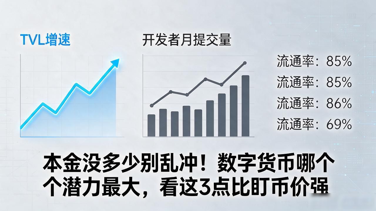 本金没多少别乱冲!数字货币哪个潜力最大,看这3点比盯币价强