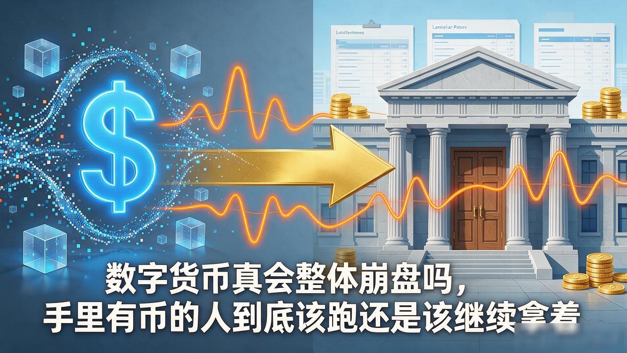 数字货币真会整体崩盘吗，手里有币的人到底该跑还是该继续拿着