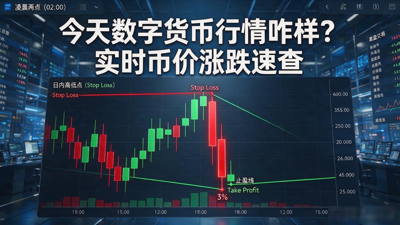 今天数字货币行情咋样？实时币价涨跌速查