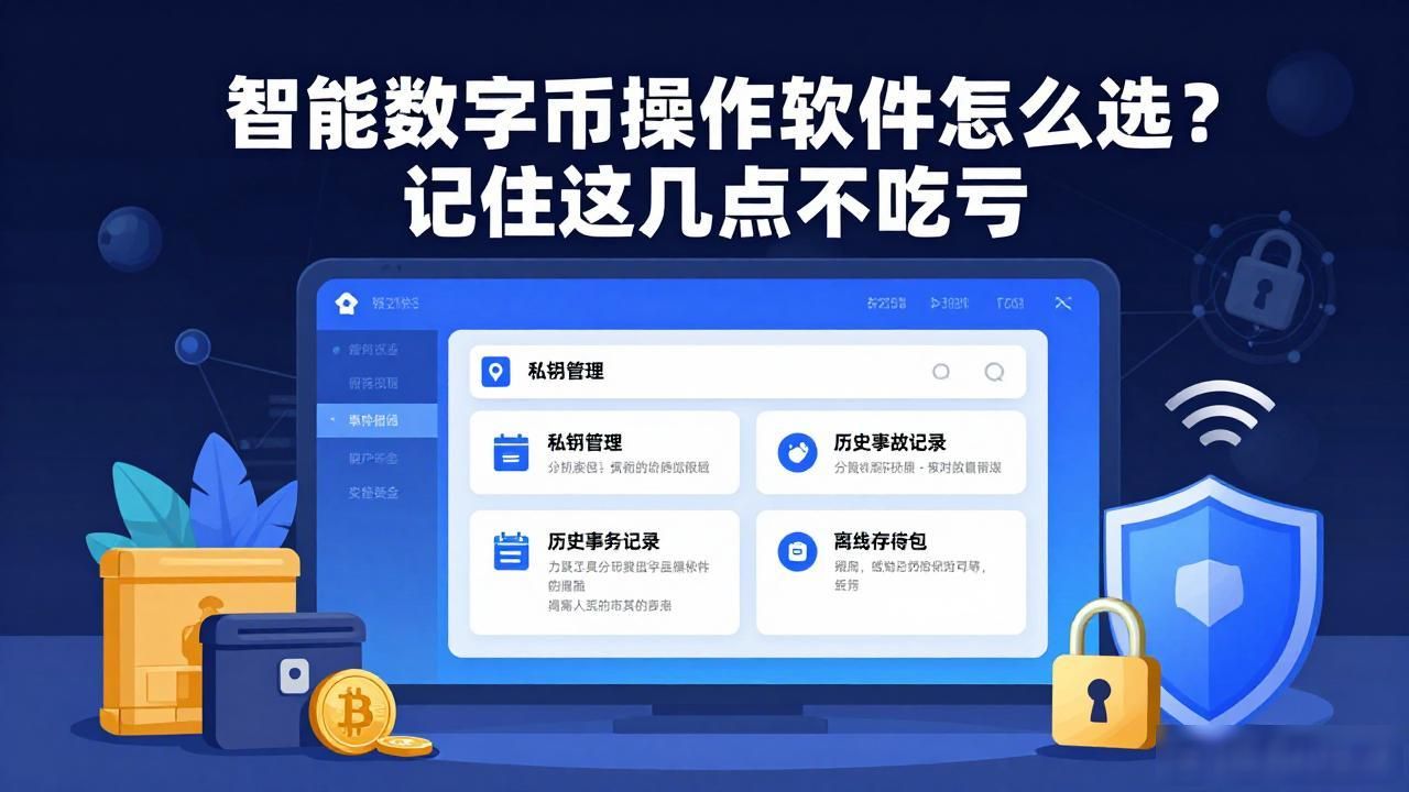 智能数字货币操作软件怎么选？记住这几点不吃亏